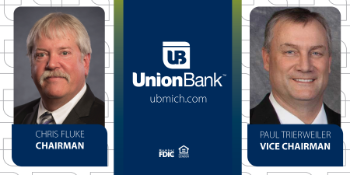 chris fluke chairman, paul trierweler vice chairman union bank 